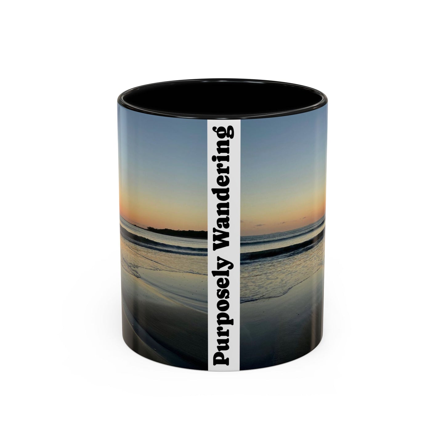 Inspirational Sunrise Coffee Mug - "Purposely Wandering" - 11oz & 15oz