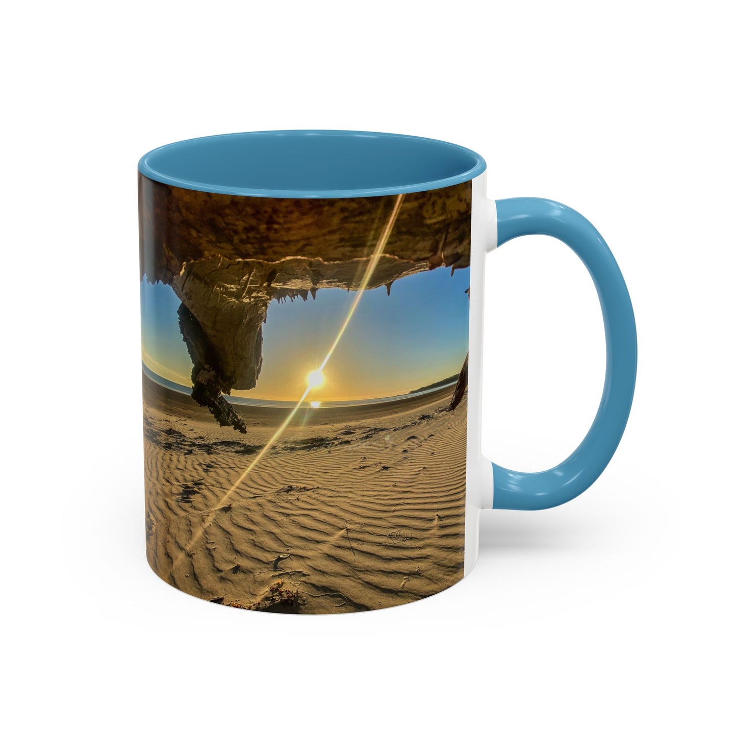 Purposely Wandering Accent Coffee Mug - Coastal Adventure Design - Perfect Gift for Nature Lovers