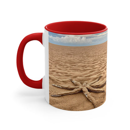 Purposely Wandering 11oz Colorful Accent Mug - Beach Vibes for Adventure Lovers