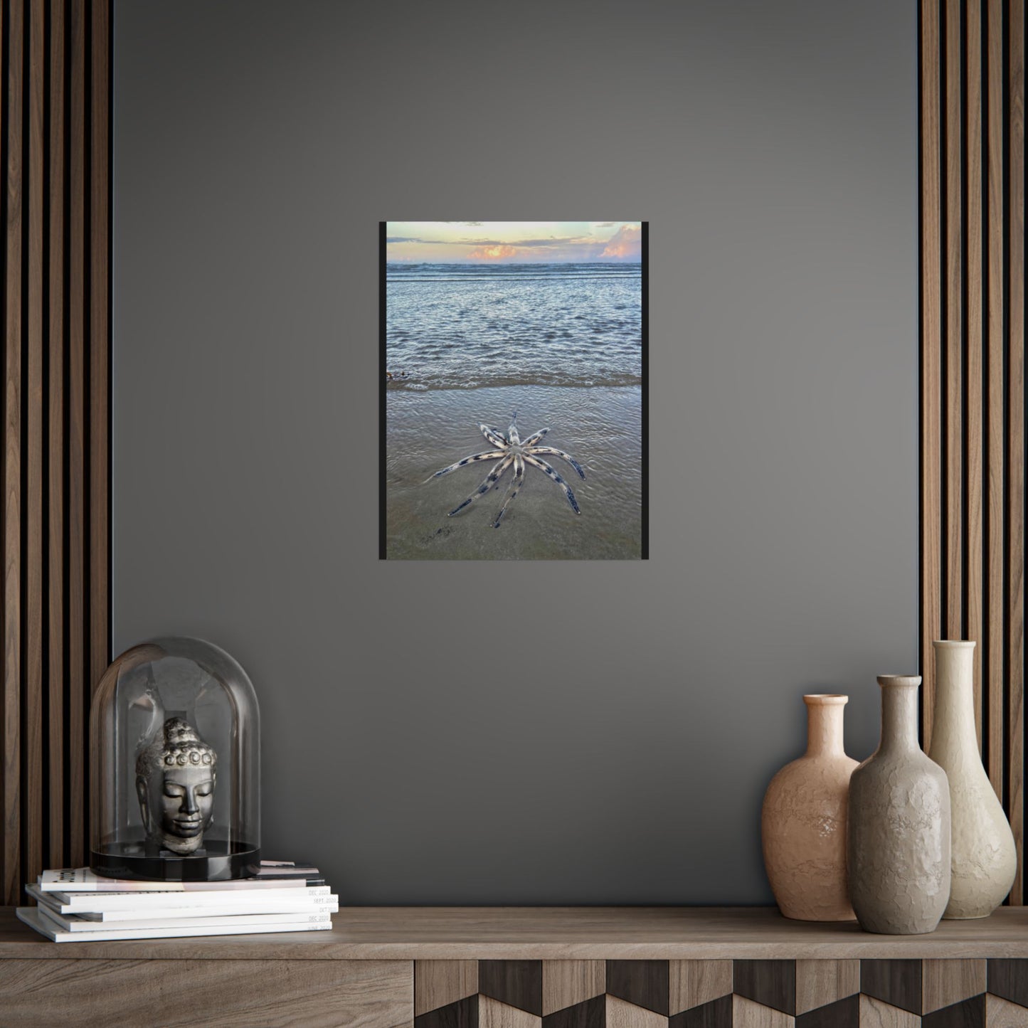 Ocean-Inspired Unframed Poster - Serene Rare Starfish Beach Art for Coastal Decor