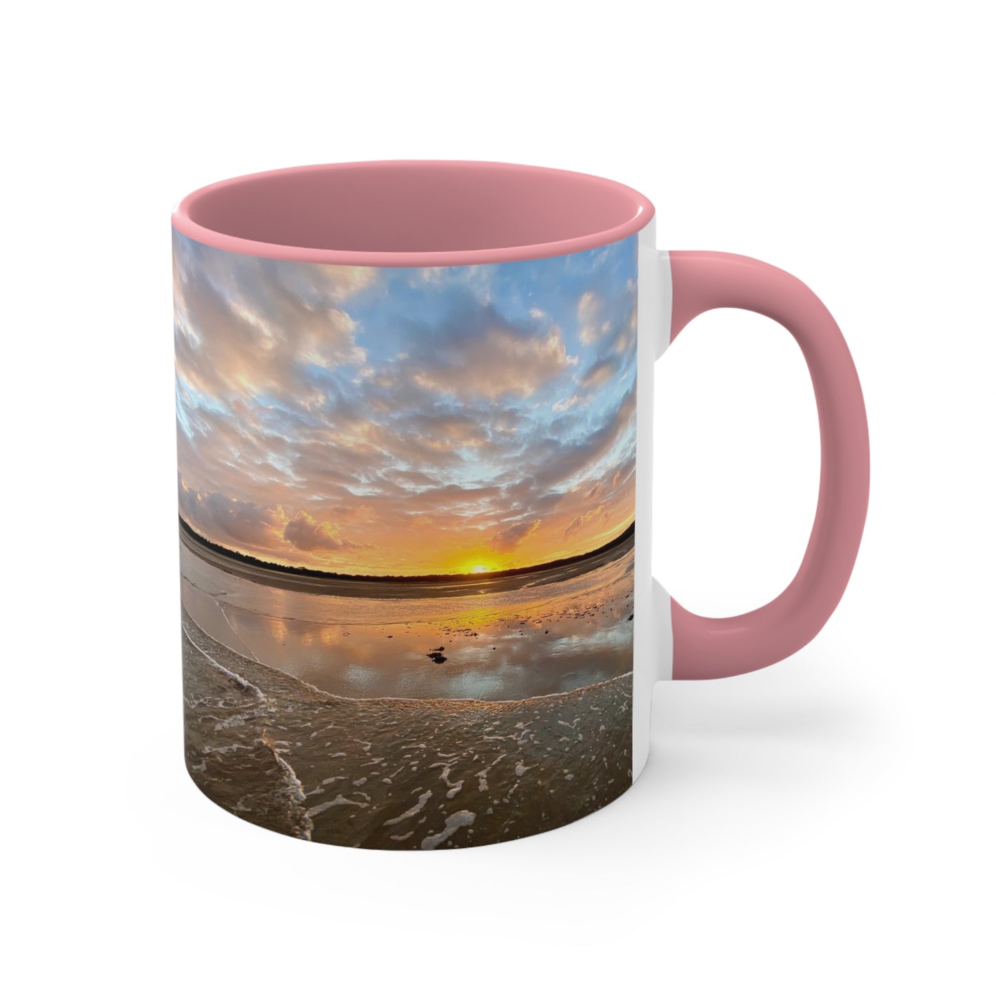 Beach Lovers- AUD PRINT Colorful Accent Mugs, 11oz
