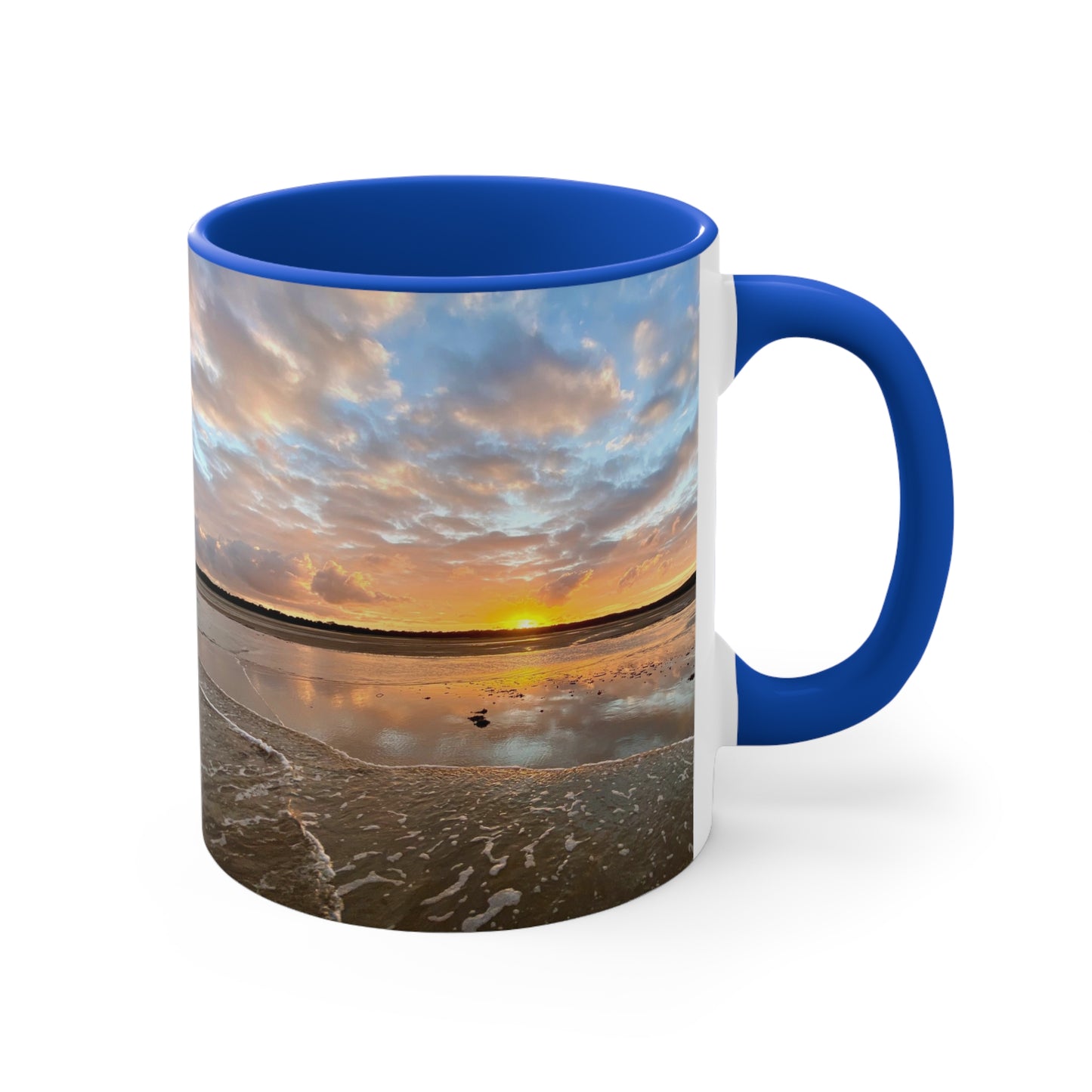 Beach Lovers- AUD PRINT Colorful Accent Mugs, 11oz