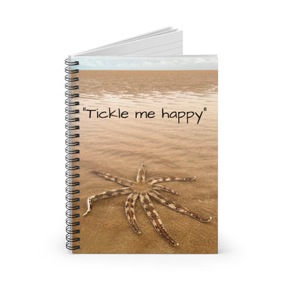 “Tickle me happy” Spiral Notebook - Ruled Line