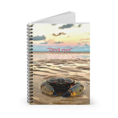 “Devil eyes” Spiral Notebook - Ruled Line