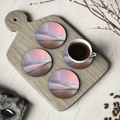 Beach Sunset Coasters - Set of 4 | Perfect for Home Decor & Gift Giving