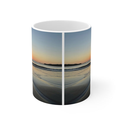 “Reset” White Ceramic Mug, 11oz