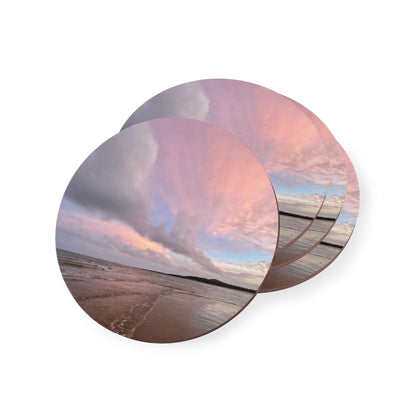 Beach Sunset Coasters - Set of 4 | Perfect for Home Decor & Gift Giving
