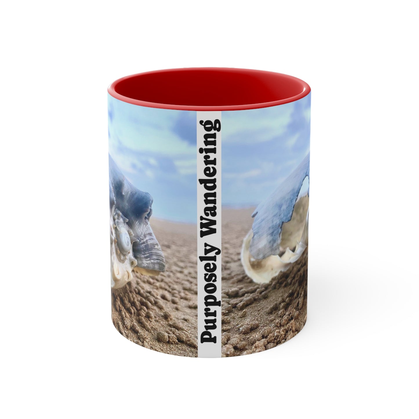 Beach Lovers- AUD PRINT Colorful Accent Mugs, 11oz