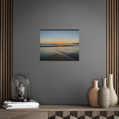 Serene Beach Sunrise Unframed Poster - Perfect for Home Decor and Relaxation