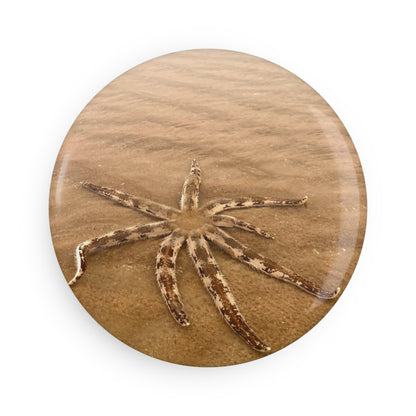 Beach Lovers range- Button Magnet, Round (1 & 10 pcs)