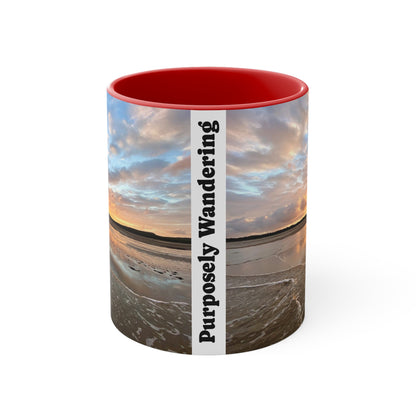 Beach Lovers- AUD PRINT Colorful Accent Mugs, 11oz