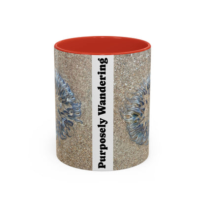 Purposely Wandering Mug – Accent Coffee Mug with Unique Jellyfish Design